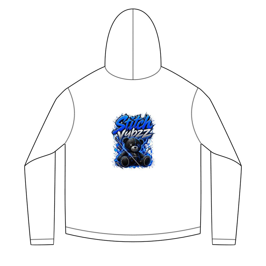 StitchVybzz Blue Graphic Hoodie