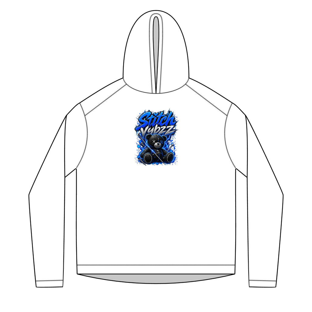 StitchVybzz Blue Graphic Hoodie