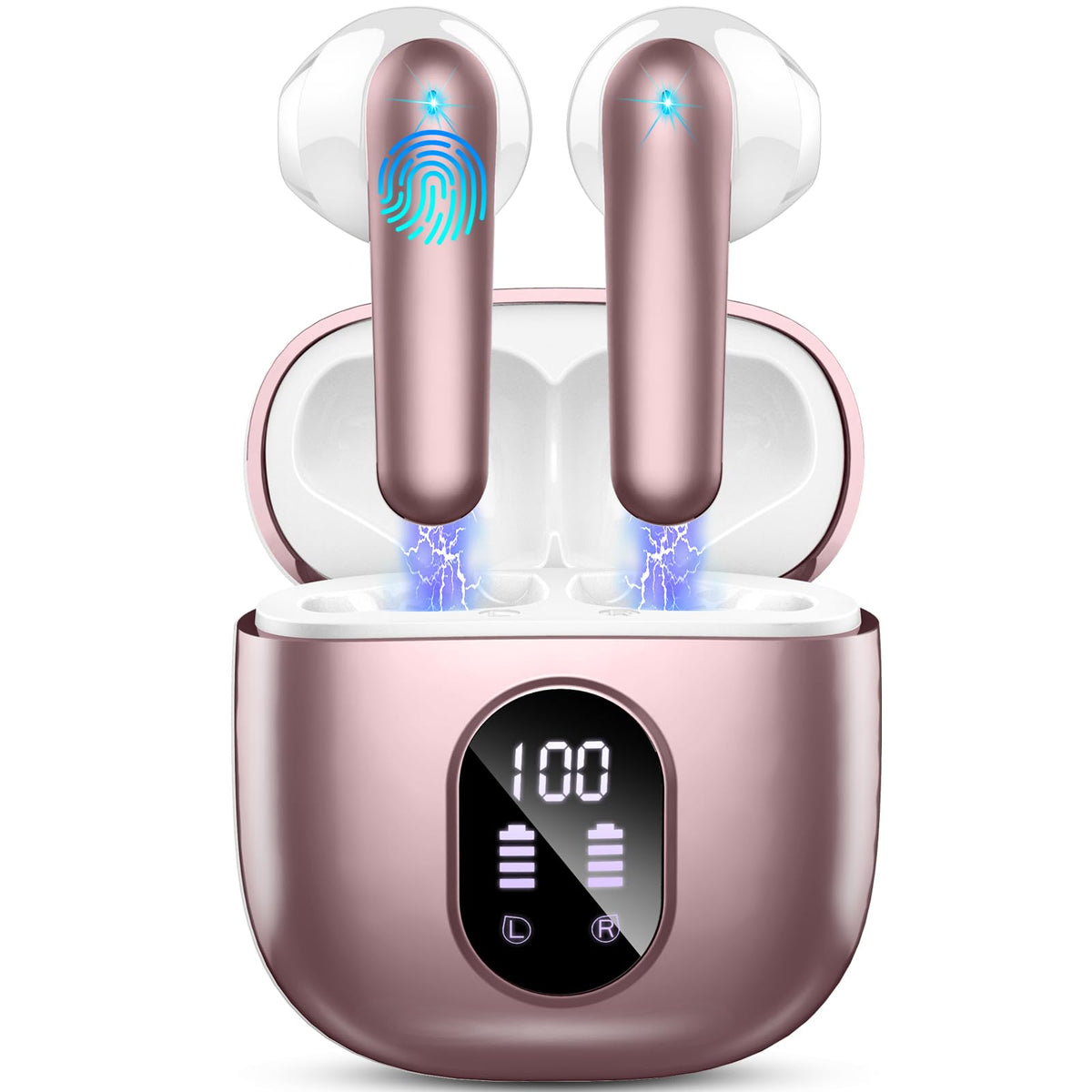 Bluetooth 5.3 Wireless Earbuds with Charging Case