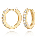 Yiidcii 14K Gold Hoop Earrings for Women 14K Gold Earrings for Women (14mm)