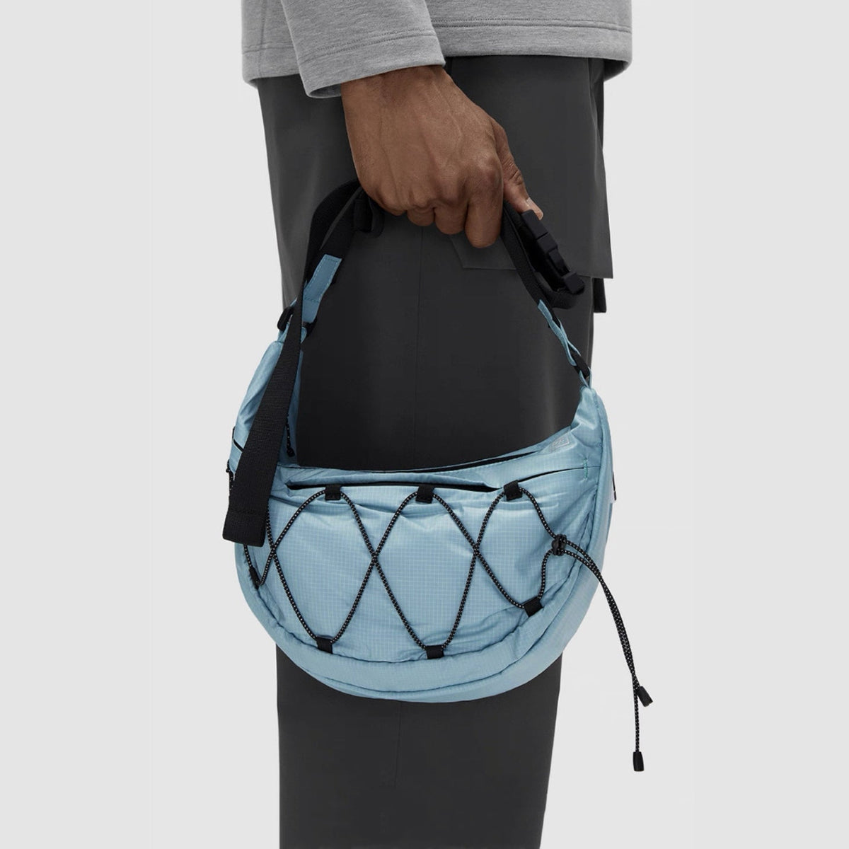 Airy Nylon Crescent Sling Bag